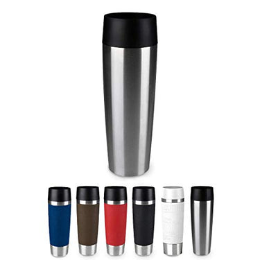 Emsa 515614 Travel Mug Classic Grande, 500ml , Thermobecher , Isolierbecher , hält 6h heiß , 12h kalt , auslaufsicher , Easy Quick-Press-Verschluss , 360°-Trinköffnung , Edelstahl im Sale